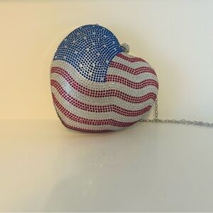 Heart-Shaped Crystal Clutch